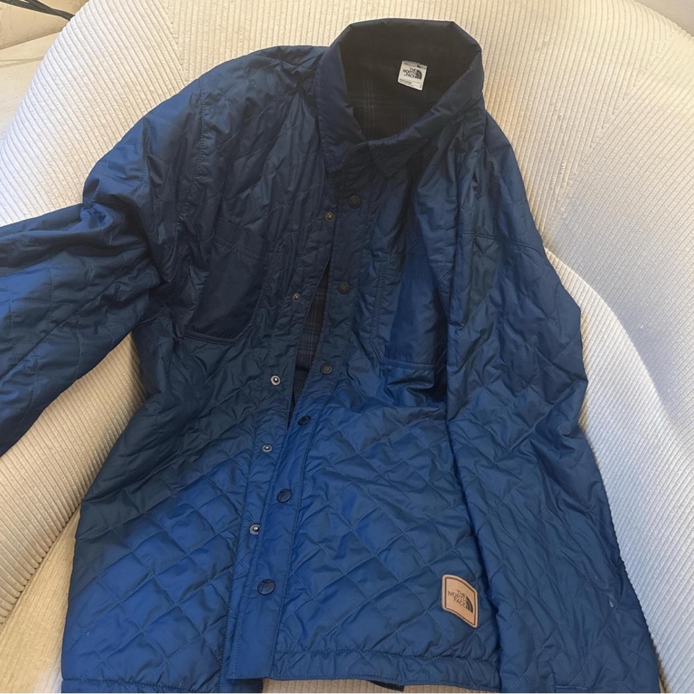 The North Face Men's Navy Quilted Shirt Jacket
